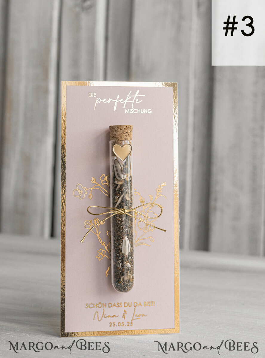 HOCHZEITSGESCHENKE Gastgeschenke Hochzeit Personalisierte Gastgeschenke Hochzeit mit Blumensamen Reagenzglas, personalisiertes Gastgeschenk Hochzeit Samen handgemachtes Gastgeschenk Hochzeit Brautpaar