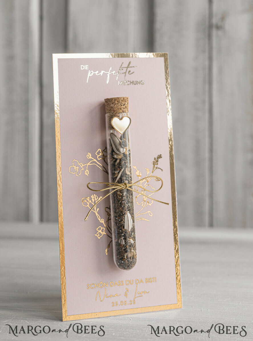 HOCHZEITSGESCHENKE Gastgeschenke Hochzeit Personalisierte Gastgeschenke Hochzeit mit Blumensamen Reagenzglas, personalisiertes Gastgeschenk Hochzeit Samen handgemachtes Gastgeschenk Hochzeit Brautpaar