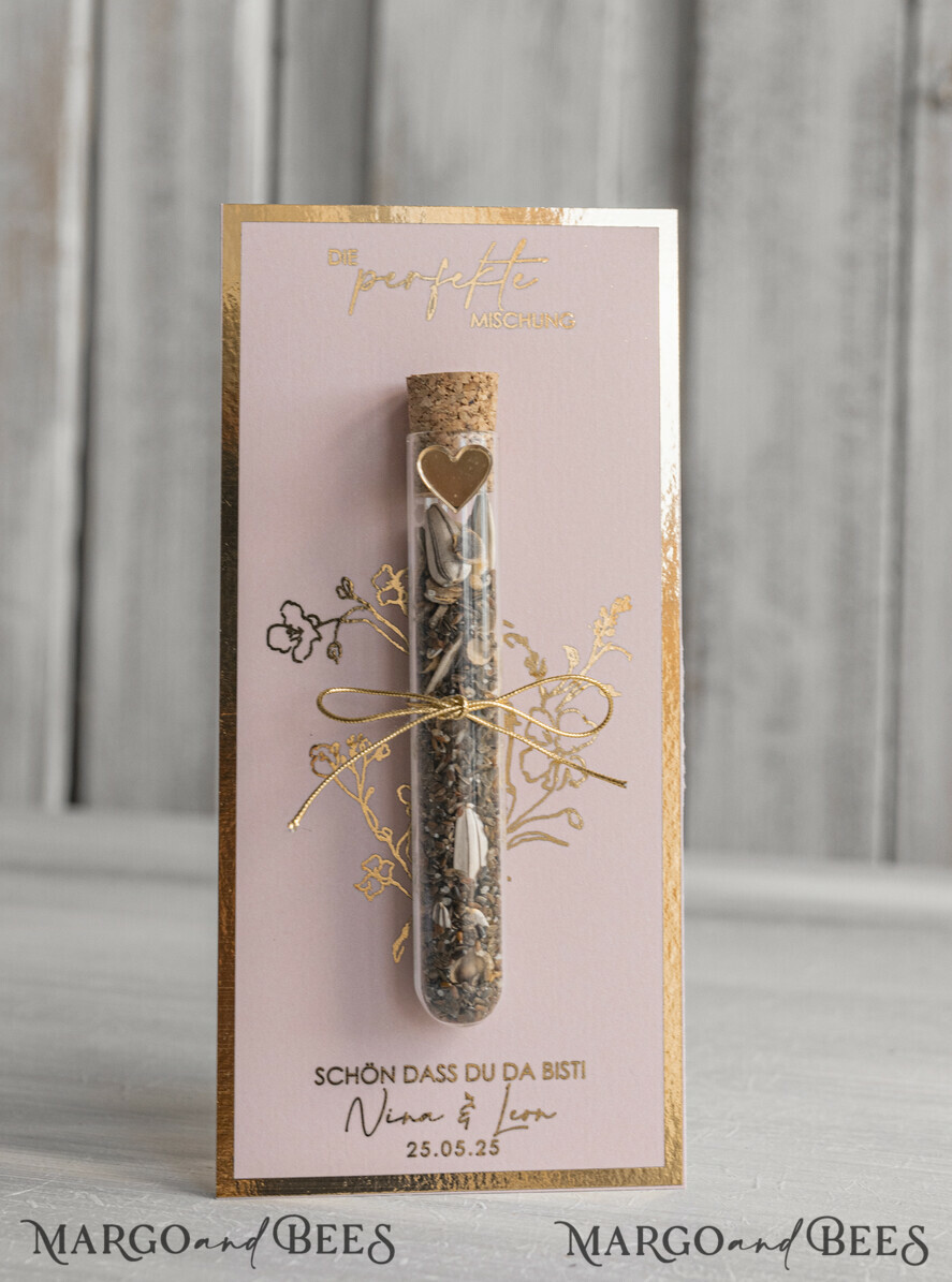 HOCHZEITSGESCHENKE Gastgeschenke Hochzeit Personalisierte Gastgeschenke Hochzeit mit Blumensamen Reagenzglas, personalisiertes Gastgeschenk Hochzeit Samen handgemachtes Gastgeschenk Hochzeit Brautpaar