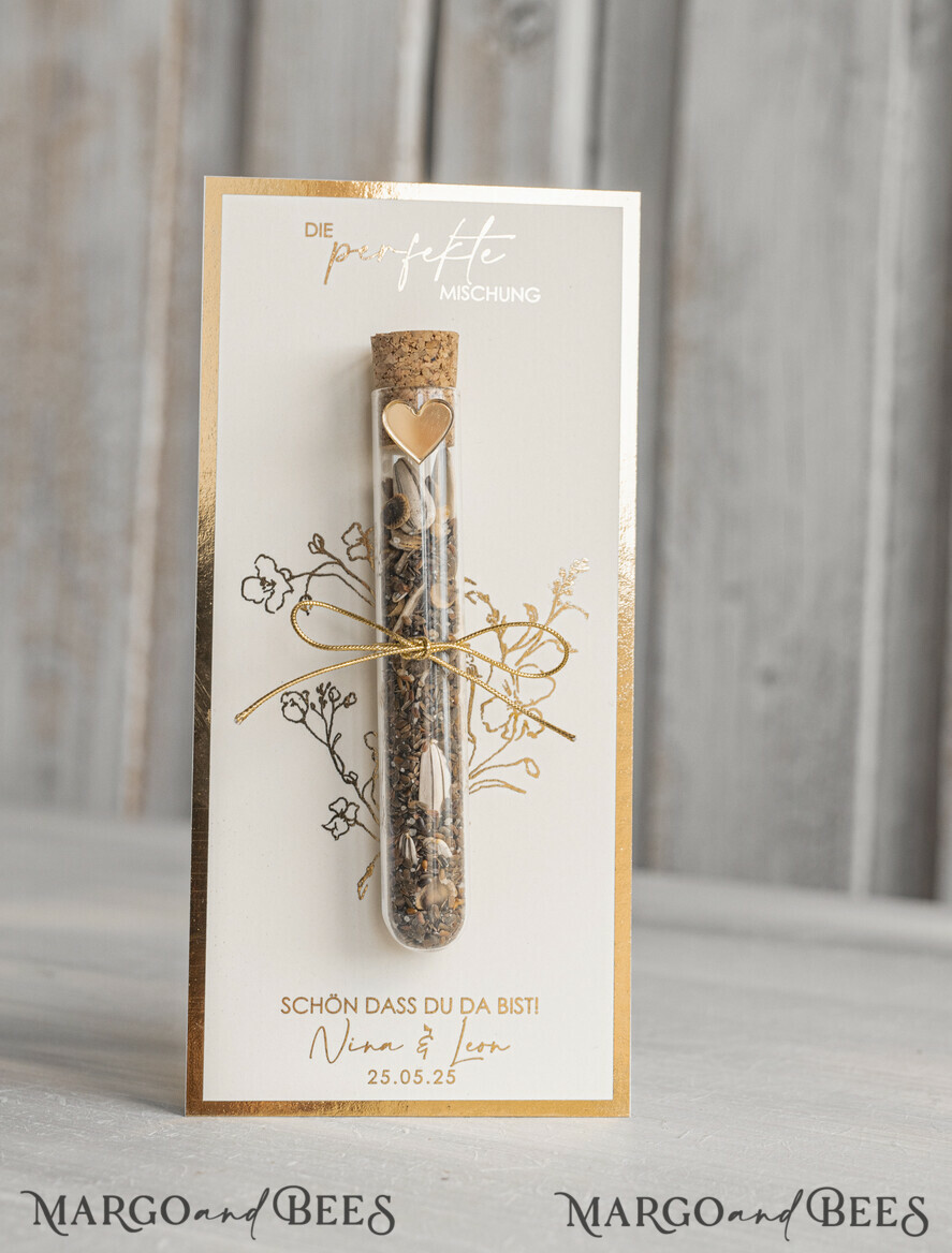 HOCHZEITSGESCHENKE Gastgeschenke Hochzeit Personalisierte Gastgeschenke Hochzeit mit Blumensamen Reagenzglas, personalisiertes Gastgeschenk Hochzeit Samen handgemachtes Gastgeschenk Hochzeit Brautpaar.