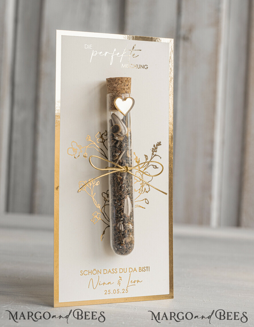 HOCHZEITSGESCHENKE Gastgeschenke Hochzeit Personalisierte Gastgeschenke Hochzeit mit Blumensamen Reagenzglas, personalisiertes Gastgeschenk Hochzeit Samen handgemachtes Gastgeschenk Hochzeit Brautpaar.