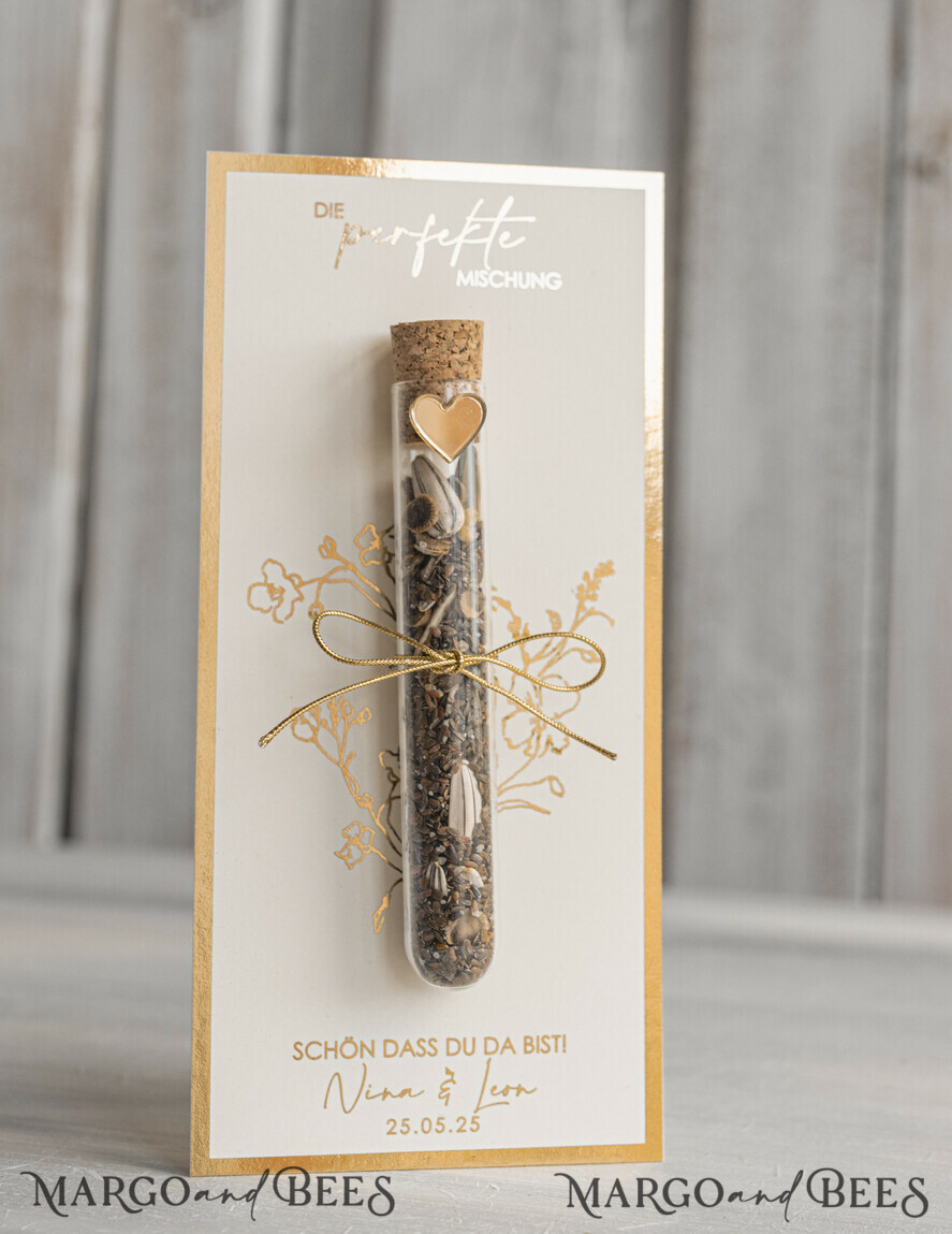 HOCHZEITSGESCHENKE Gastgeschenke Hochzeit Personalisierte Gastgeschenke Hochzeit mit Blumensamen Reagenzglas, personalisiertes Gastgeschenk Hochzeit Samen handgemachtes Gastgeschenk Hochzeit Brautpaar.