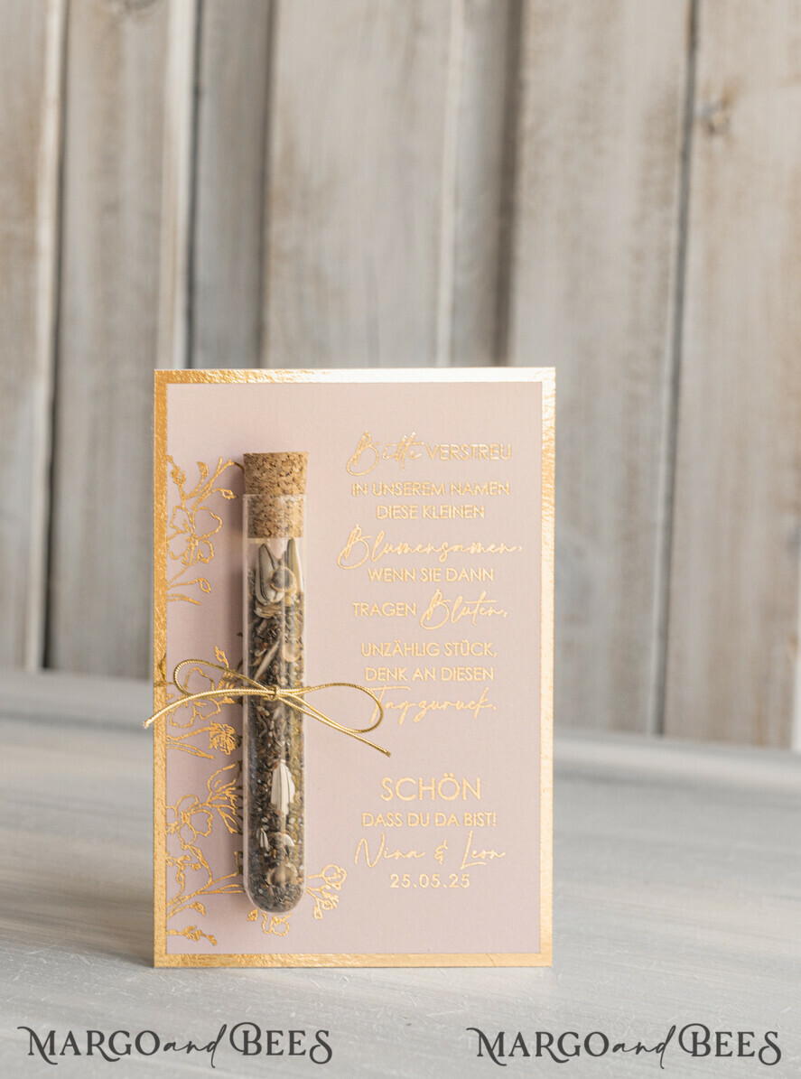 HOCHZEITSGESCHENKE Gastgeschenke Hochzeit Personalisierte Gastgeschenke Hochzeit mit Blumensamen Reagenzglas, personalisiertes Gastgeschenk Hochzeit Samen handgemachtes Gastgeschenk Hochzeit Brautpaar