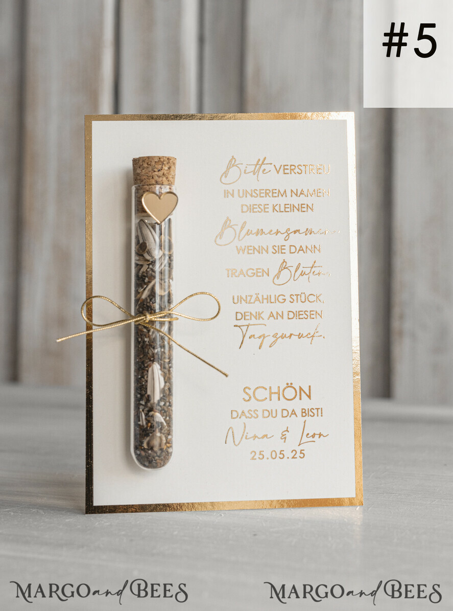 HOCHZEITSGESCHENKE Gastgeschenke Hochzeit Personalisierte Gastgeschenke Hochzeit mit Blumensamen Reagenzglas, personalisiertes Gastgeschenk Hochzeit Samen handgemachtes Gastgeschenk Hochzeit Brautpaar