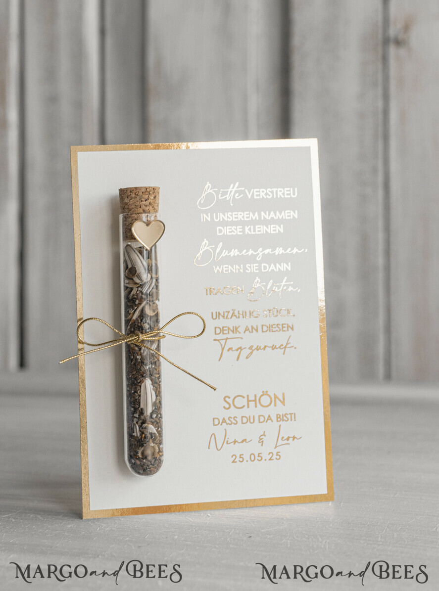 HOCHZEITSGESCHENKE Gastgeschenke Hochzeit Personalisierte Gastgeschenke Hochzeit mit Blumensamen Reagenzglas, personalisiertes Gastgeschenk Hochzeit Samen handgemachtes Gastgeschenk Hochzeit Brautpaar