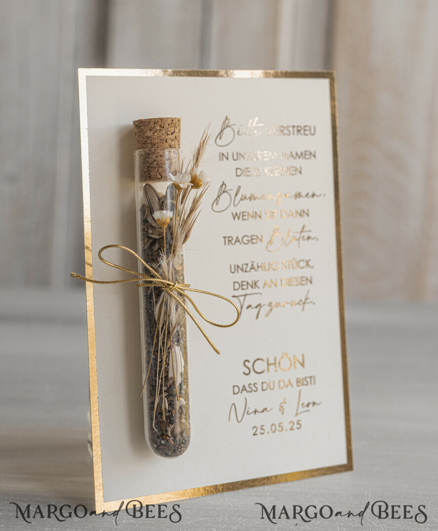 HOCHZEITSGESCHENKE Gastgeschenke Hochzeit Personalisierte Gastgeschenke Hochzeit mit Blumensamen Reagenzglas, personalisiertes Gastgeschenk Hochzeit Samen handgemachtes Gastgeschenk Hochzeit Brautpaar.