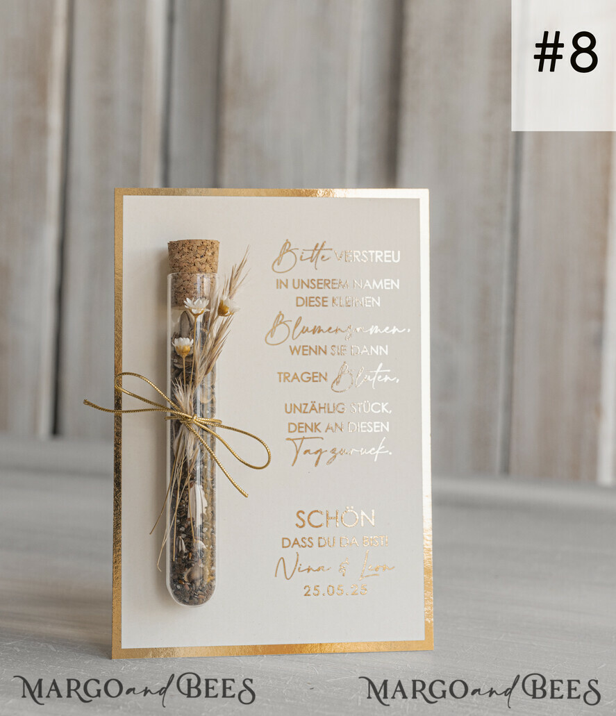 HOCHZEITSGESCHENKE Gastgeschenke Hochzeit Personalisierte Gastgeschenke Hochzeit mit Blumensamen Reagenzglas, personalisiertes Gastgeschenk Hochzeit Samen handgemachtes Gastgeschenk Hochzeit Brautpaar.