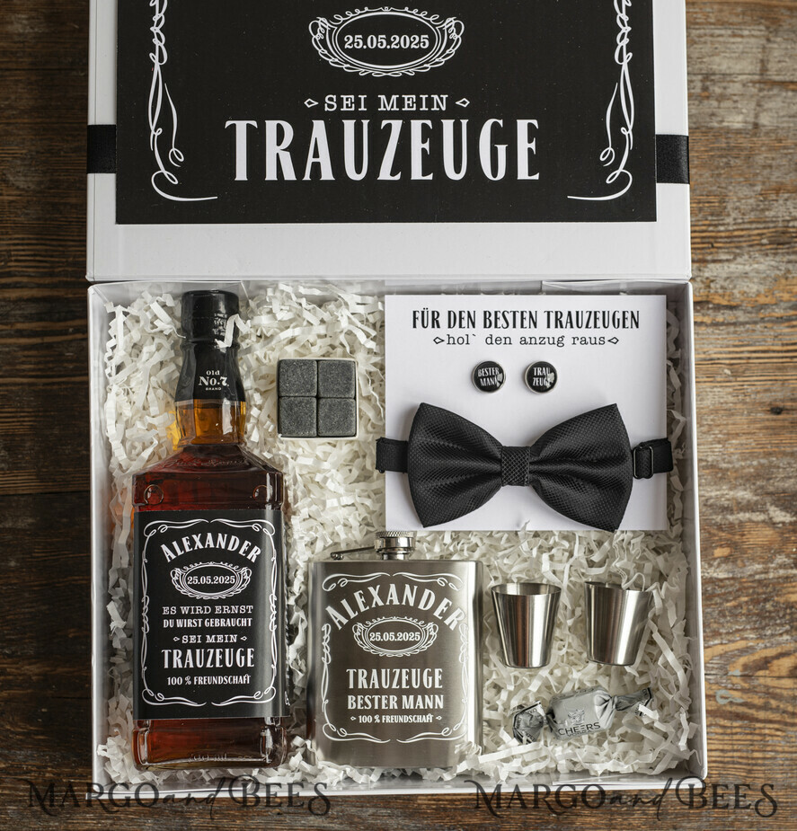 Brautjungfer/Trauzeuge Box Trauzeuge Fragen Geschenkbox Trauzeuge Fragen Geschenkbox Willst du mein Trauzeuge sein