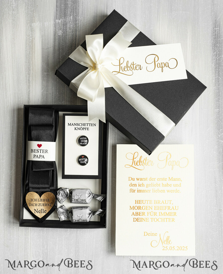 Geschenk für die Eltern Papa, willst du mich zum Altar führen? Manschettenknöpfe Vater der Braut