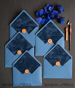 HOCHZEITS EINLADUNGEN Samtene Umschläge Marineblaue Umschläge für Einladungen mit Samteinlagen, handgefertigte A7-Umschläge mit Samteinlage für Hochzeitskarten.8
