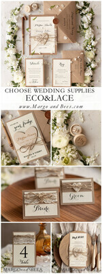 PLATZKARTEN / TISCHKARTEN  
 Spitze Romantische Spitzen-Hochzeitsplatzkarten in Braun und Elfenbein mit braunem Band, ökologische handgefertigte Hochzeitsstationery, elegante Namensschilder für Ihre Hochzeitstische, rustikale Karten.16