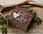RINGTRÄGERBOXEN & KISSEN Epoxidharz Trauringe Box Personalisierte Hochzeitsringbox für 2 oder 3 Ringe, handgefertigte Hochzeitsringbox • Ringträgerbox mit echten Blumen • luxuriöse Holzringbox6