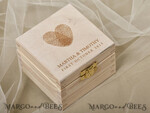 RINGTRÄGERBOXEN & KISSEN Epoxidharz Trauringe Box Personalisierte Hochzeitsringbox für 2 oder 3 Ringe, Holzhochzeitsringbox • rustikale Ringträgerbox • echte Blumen in Harz Luxus-Ringbox4
