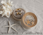 RINGTRÄGERBOXEN & KISSEN Epoxidharz Trauringe Box Hochzeitsstrand-Ringbox, gravierte Hochzeitsringbox • personalisierte rustikale Ringbox • echte Seestern Luxus-Ringbox18