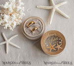 RINGTRÄGERBOXEN & KISSEN Epoxidharz Trauringe Box Hochzeitsstrand-Ringbox, gravierte Hochzeitsringbox • personalisierte rustikale Ringbox • echte Seestern Luxus-Ringbox18