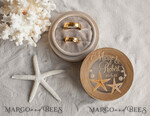 RINGTRÄGERBOXEN & KISSEN Epoxidharz Trauringe Box Hochzeitsstrand-Ringbox, gravierte Hochzeitsringbox • personalisierte rustikale Ringbox • echte Seestern Luxus-Ringbox18