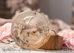RINGTRÄGERBOXEN & KISSEN Epoxidharz Trauringe Box Epoxidharz & Holz Eheringbox für die Zeremonie, Boho Epoxid Eheringboxen für ihn und sie, transparente Epoxid-Doppelringbox für die Hochzeit, Holzharzblumen Heiratsantragsringbox.25