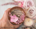 RINGTRÄGERBOXEN & KISSEN Epoxidharz Trauringe Box Personalisierte Hochzeitsbox für ihn und sie, gravierte Hochzeitsringbox • personalisierte rustikale Ringbox • echte Blumen in Epoxidharz Luxus-Ringbox23