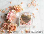 RINGTRÄGERBOXEN & KISSEN Epoxidharz Trauringe Box Luxus Goldring-Box, rustikale Glam-Hochzeitsring-Box • handgefertigte Ringträger-Box • We Do Luxus-Ring-Box17