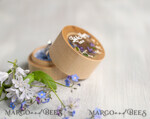 RINGTRÄGERBOXEN & KISSEN Epoxidharz Trauringe Box Personalisierte Hochzeitsschmuckbox für 2 oder 3 Ringe, gravierte Schmuckbox • personalisierte rustikale Ringbox • echte Blumen in Epoxidharz Luxus-Ringbox10