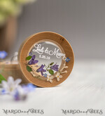 RINGTRÄGERBOXEN & KISSEN Epoxidharz Trauringe Box Personalisierte Hochzeitsschmuckbox für 2 oder 3 Ringe, gravierte Schmuckbox • personalisierte rustikale Ringbox • echte Blumen in Epoxidharz Luxus-Ringbox10