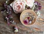 RINGTRÄGERBOXEN & KISSEN Epoxidharz Trauringe Box Personalisierte Ringbox für Hochzeitsringe, handgefertigte Hochzeitsringbox • Ringträgerbox mit echten Blumen • luxuriöse Holzringbox6