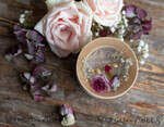 RINGTRÄGERBOXEN & KISSEN Epoxidharz Trauringe Box Personalisierte Ringbox für Hochzeitsringe, handgefertigte Hochzeitsringbox • Ringträgerbox mit echten Blumen • luxuriöse Holzringbox6