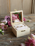 RINGTRÄGERBOXEN & KISSEN Epoxidharz Trauringe Box Personalisierte Ringbox für Eheringe, Holzeheringbox • rustikale Ringträgerbox • echte Blumen in Harz Luxus-Ringbox8