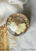 RINGTRÄGERBOXEN & KISSEN Epoxidharz Trauringe Box Epoxidharz- und Holzhochzeitsringbox für die Zeremonie, Boho Epoxid-Hochzeitsringboxen für ihn und sie, transparente Epoxid-Doppelringbox für die Hochzeit, Holzharzblumen Verlobungsringbox.36