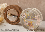 RINGTRÄGERBOXEN & KISSEN Epoxidharz Trauringe Box Epoxidharz- und Holz-Eheringbox für die Zeremonie, Boho Epoxid-Eheringboxen für ihn und sie, transparente Epoxid-Doppelringbox für die Hochzeit, Holzharzblumen-Verlobungsringbox.20