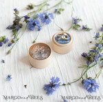 RINGTRÄGERBOXEN & KISSEN Epoxidharz Trauringe Box Individuelle Hochzeitsringbox für die Zeremonie, rustikale Glamour-Hochzeitsringbox • handgemachte Ringträgerbox • luxuriöse Samt-Ringbox8