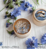RINGTRÄGERBOXEN & KISSEN Epoxidharz Trauringe Box Individuelle Hochzeitsringbox für die Zeremonie, rustikale Glamour-Hochzeitsringbox • handgemachte Ringträgerbox • luxuriöse Samt-Ringbox8