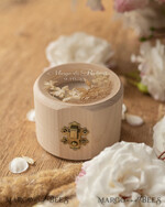RINGTRÄGERBOXEN & KISSEN Epoxidharz Trauringe Box Luxuriöse Harz-Ehering-Box, minimalistische gravierte echte Blumen-Ring-Box, personalisierte Epoxid-Box mit nude Samt, rustikale maßgefertigte Ring-Box.11