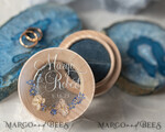 RINGTRÄGERBOXEN & KISSEN Epoxidharz Trauringe Box Elegante Epoxidharz Hochzeitsring Box, maßgeschneiderte Harzring Box mit Gravur, minimalistische Hochzeitsring Box mit echten Blumen und Samt, rustikale Hochzeitsstationery5