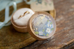 RINGTRÄGERBOXEN & KISSEN Epoxidharz Trauringe Box Personalisierte Ringbox für 2 oder 3 Ringe, Holzringbox • rustikale Ringbox • echte Blumen in Harz Luxus-Ringbox12