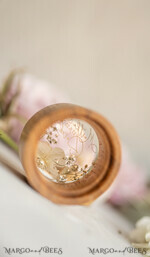 RINGTRÄGERBOXEN & KISSEN Epoxidharz Trauringe Box Personalisierte Hochzeitsringbox für 2 oder 3 Ringe, gravierte Hochzeitsringbox • personalisierte rustikale Ringbox • echte Blumen in Epoxidharz Luxus-Ringbox16