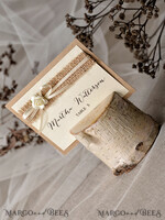 PLATZKARTEN / TISCHKARTEN  
 Rustikale Eco-Hochzeitsplatzkarten Minimalistische Ecru Hochzeitsplatzkarten, rustikale Namensschilder, romantische Hochzeitsnamensschilder mit Blumendekor, natürlichem Jute und ecrufarbenem Schleifenband, rustikale Platzkarten.3