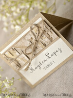 PLATZKARTEN / TISCHKARTEN  
 Rustikale Eco-Hochzeitsplatzkarten Minimalistische Ecru Hochzeitstischkarten mit Jutetwine und Holzdekor, rustikale Eco Hochzeitstischkarten, Hochzeit Namensschilder mit Rinde-Dekor, bearbeitbarer Text6