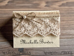 PLATZKARTEN / TISCHKARTEN  
 Rustikale Eco-Hochzeitsplatzkarten Rustikale Elfenbein-Hochzeitsplatzkarten, elegante Spitze mit Jute-Schnur, elegante Hochzeitsstationery, romantische Hochzeitsplatzkarten, rustikale Empfangskarten, editierbarer Text.3