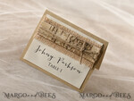 PLATZKARTEN / TISCHKARTEN  
 Rustikale Eco-Hochzeitsplatzkarten Einfache Elfenbein-Hochzeitsplatzkarte, braune Namensschilder mit Rinde und Jute-Schnur, elegante Hochzeitsstationery, rustikale Hochzeitsplatzkarten, maßgeschneiderte Begleitkarten.3