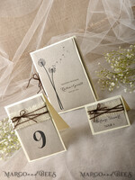 PLATZKARTEN / TISCHKARTEN  
 Rustikale Eco-Hochzeitsplatzkarten Rustikale Eco Braune Hochzeitsplatzkarten, Ivory-Burlap und braunes Bindfaden, Schwarzer Druck, Zarte Hochzeitsstationery, Rustikale Hochzeitsbegleitkarte, Bearbeitbarer Text3