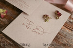 HOCHZEITS EINLADUNGEN blumig / Boho / Aquarell Hochzeitseinladungset elegant mit kalligraphischem Druck floralen pastellpfirsich37