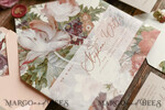 HOCHZEITS EINLADUNGEN blumig / Boho / Aquarell Hochzeitseinladungset elegant mit kalligraphischem Druck floralen pastellpfirsich37