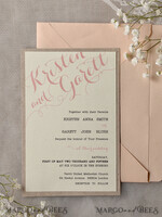 HOCHZEITS EINLADUNGEN vintage Spitze / rustikale Spitze Pfirsich Rustikale Hochzeitskarten mit echtem Spitzen-Mindestinvitation perfekt für eine Sommer-Landhochzeit7