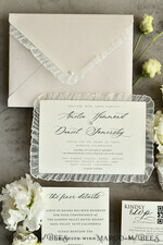 HOCHZEITS EINLADUNGEN vintage Spitze / rustikale Spitze Personalisierte Elfenbein-Hochzeitseinladungen Vintage Spitze Einladungen Salbeigrün18