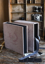 FOTOALBUM/ FOTOBOX Polaroid-Fotoalbum mit Schreibfläche Hochzeits-Velours-Fotoalbum mit Veloursbox12