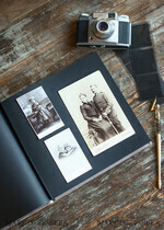 FOTOALBUM/ FOTOBOX Polaroid-Fotoalbum mit Schreibfläche Hochzeits-Velours-Fotoalbum mit Veloursbox12