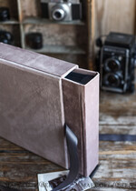 FOTOALBUM/ FOTOBOX Polaroid-Fotoalbum mit Schreibfläche Hochzeits-Velours-Fotoalbum mit Veloursbox12