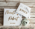 FOTOALBUM/ FOTOBOX Polaroid-Fotoalbum mit Schreibfläche Samt Polaroid-Fotoalbum mit Schreibfläche, Hochzeitsalbum Samt mit Spiegel-Goldschriftzug, personalisiertes Foto-Gästebuch, Instax-Hochzeitsbuch, Fotoautomaten-Album9