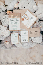 HOCHZEITS EINLADUNGEN Pass zur Liebe / Strandhochzeits-Einladungen Strandhochzeitseinladungen Seeigel-Hochzeitseinladungen mit rustikalen Jute-Hochzeitskarten5